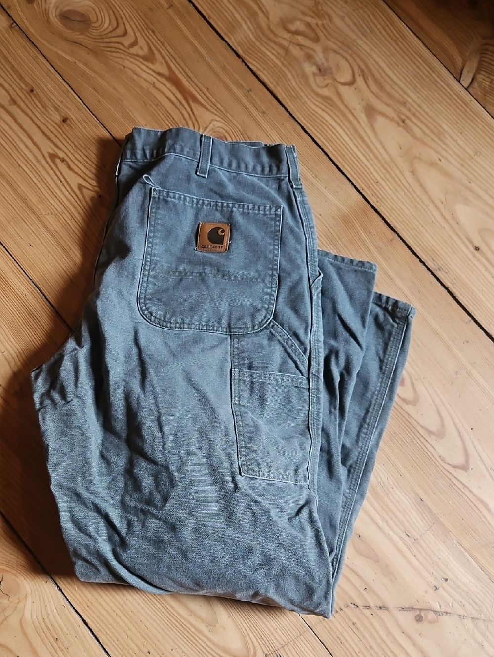 Carhartt Men's Cargo Work Pants - Faded Olive 38×30